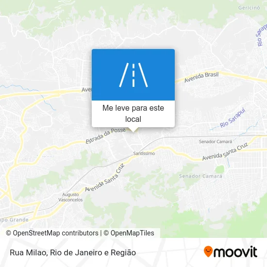 Rua Milao mapa