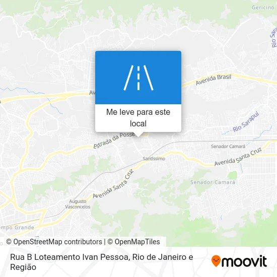 Rua B Loteamento Ivan Pessoa mapa