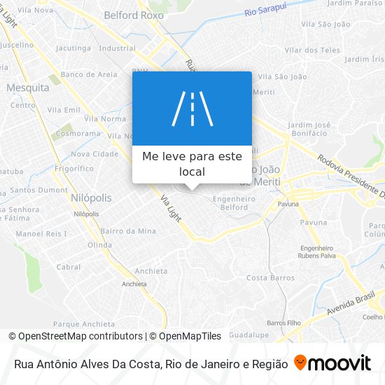 Rua Antônio Alves Da Costa mapa