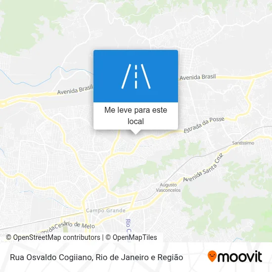 Rua Osvaldo Cogiiano mapa
