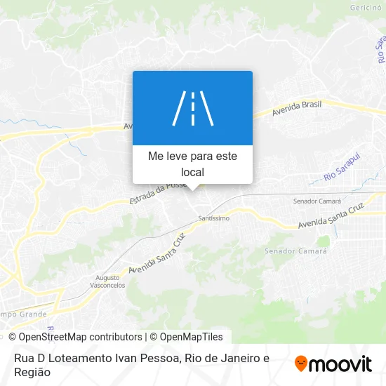 Rua D Loteamento Ivan Pessoa mapa