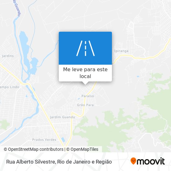 Rua Alberto Silvestre mapa