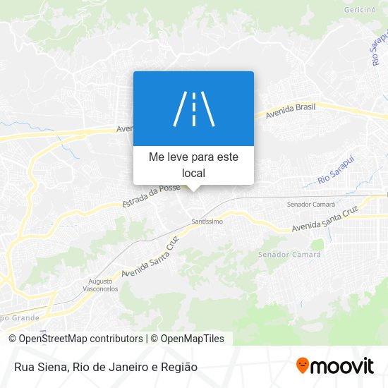 Rua Siena mapa