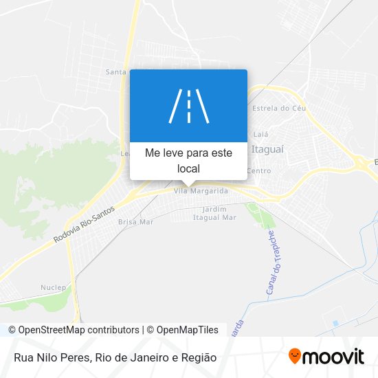 Rua Nilo Peres mapa