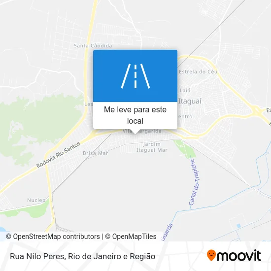 Rua Nilo Peres mapa