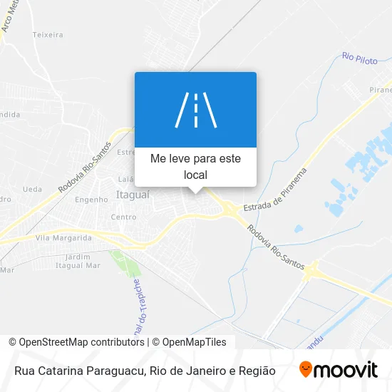 Rua Catarina Paraguacu mapa