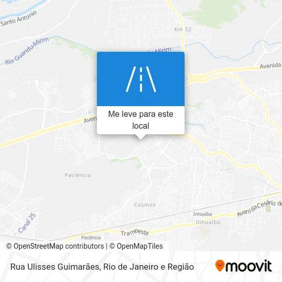 Rua Ulisses Guimarães mapa