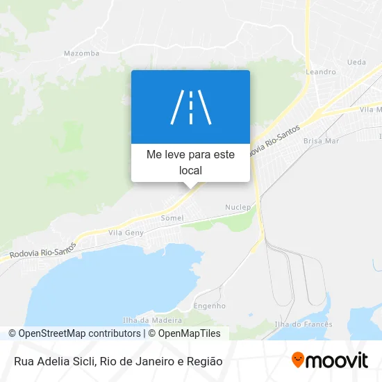 Rua Adelia Sicli mapa