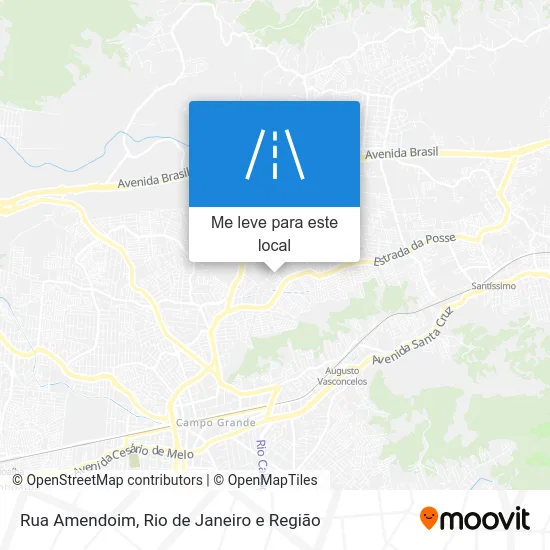 Rua Amendoim mapa