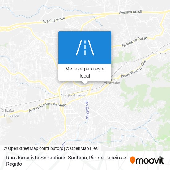 Rua Jornalista Sebastiano Santana mapa