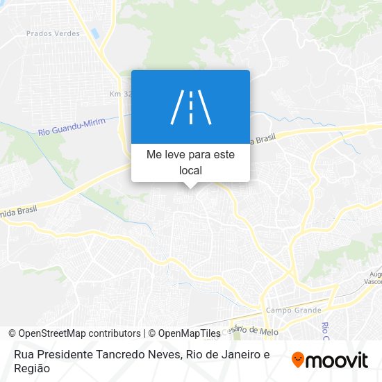 Rua Presidente Tancredo Neves mapa