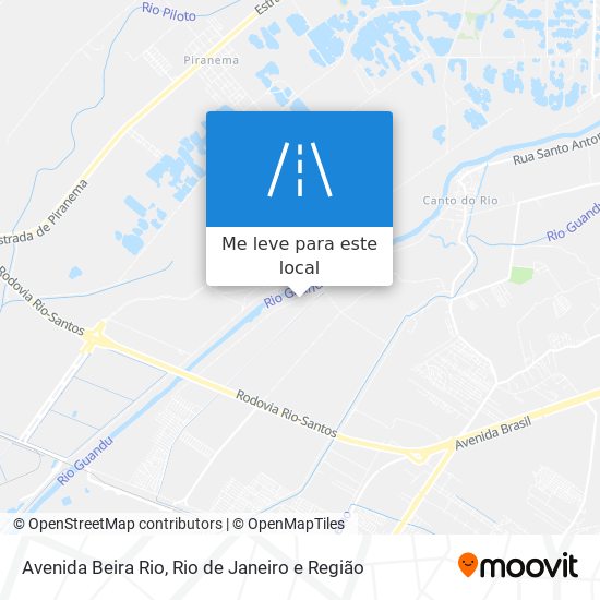 Avenida Beira Rio mapa