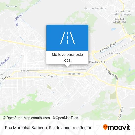 Rua Marechal Barbedo mapa