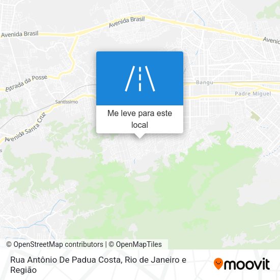 Rua Antônio De Padua Costa mapa