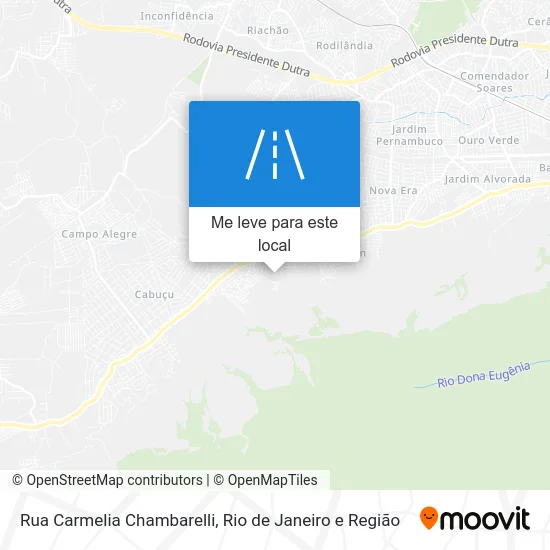 Rua Carmelia Chambarelli mapa
