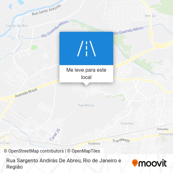 Rua Sargento Andirás De Abreu mapa