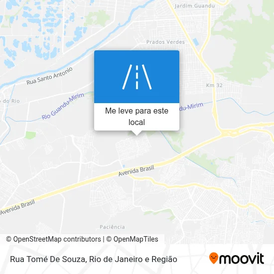 Rua Tomé De Souza mapa