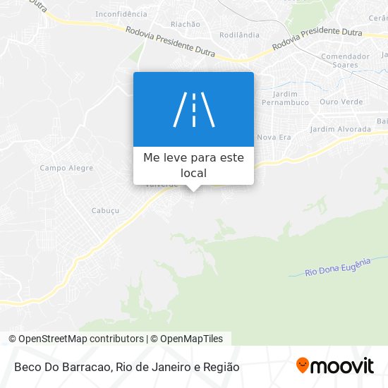 Beco Do Barracao mapa