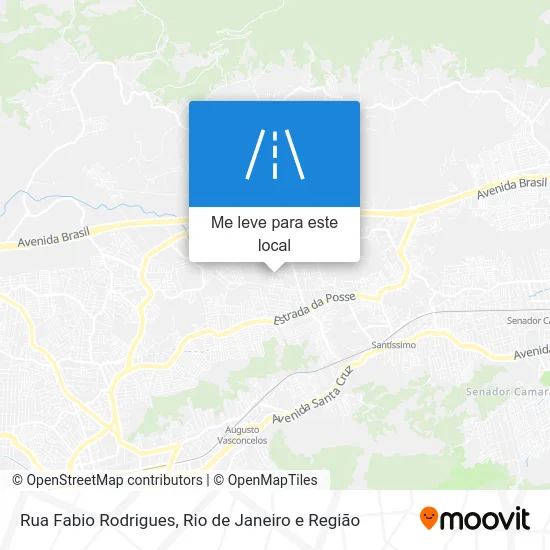 Rua Fabio Rodrigues mapa