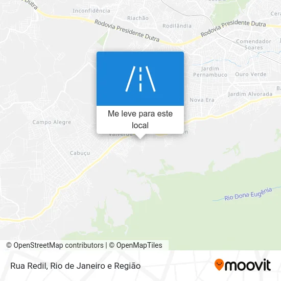 Rua Redil mapa