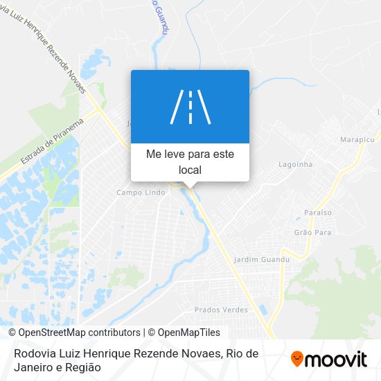 Rodovia Luiz Henrique Rezende Novaes mapa