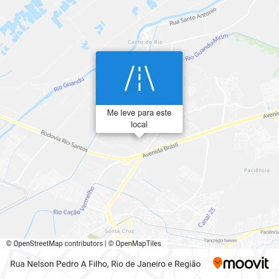 Rua Nelson Pedro A Filho mapa