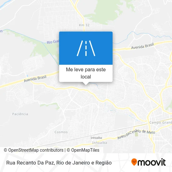 Rua Recanto Da Paz mapa