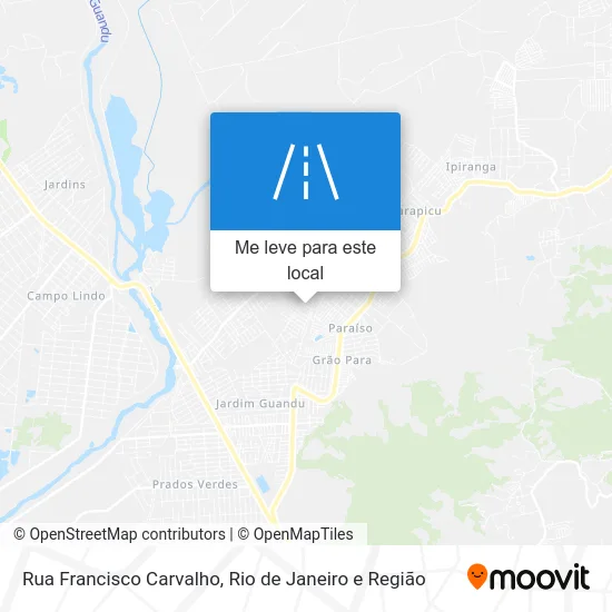 Rua Francisco Carvalho mapa