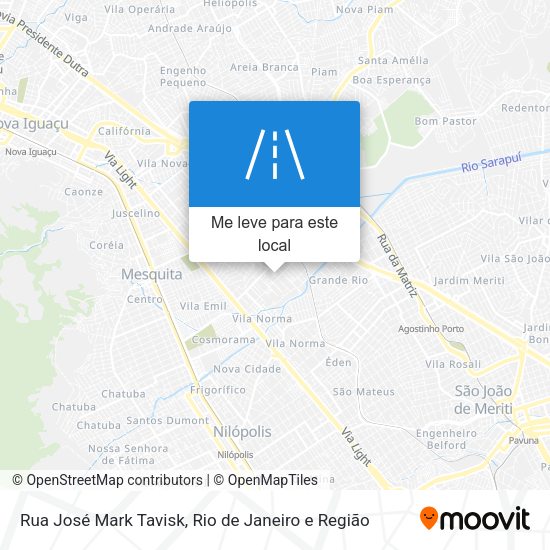 Rua José Mark Tavisk mapa