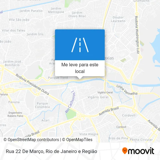 Rua 22 De Março mapa