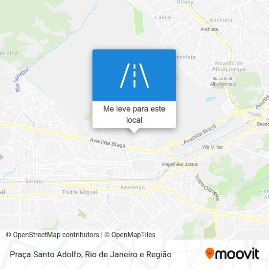 Praça Santo Adolfo mapa
