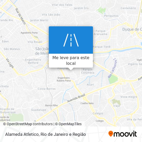 Alameda Atletico mapa