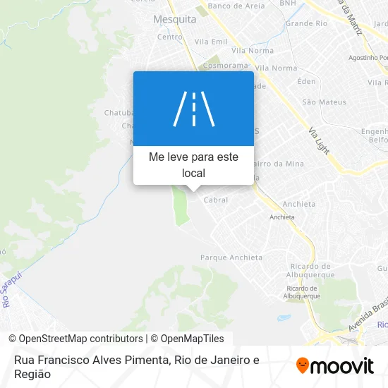 Rua Francisco Alves Pimenta mapa