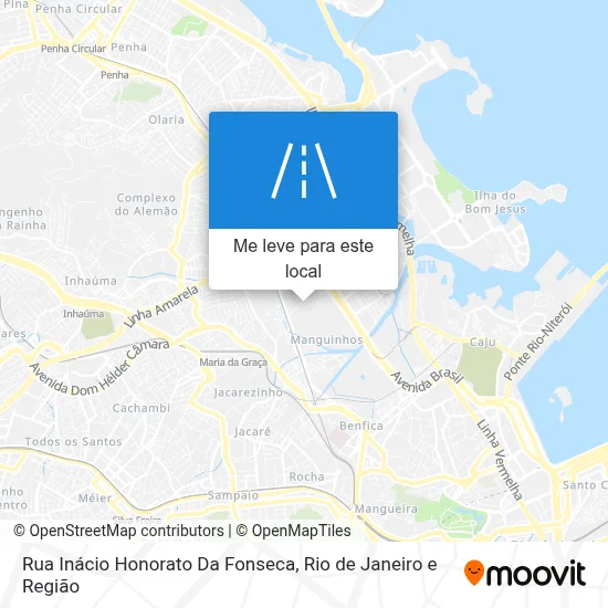 Rua Inácio Honorato Da Fonseca mapa