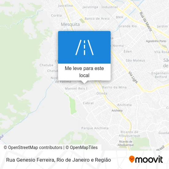 Rua Genesio Ferreira mapa