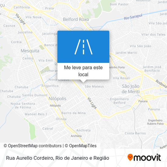 Rua Aurello Cordeiro mapa