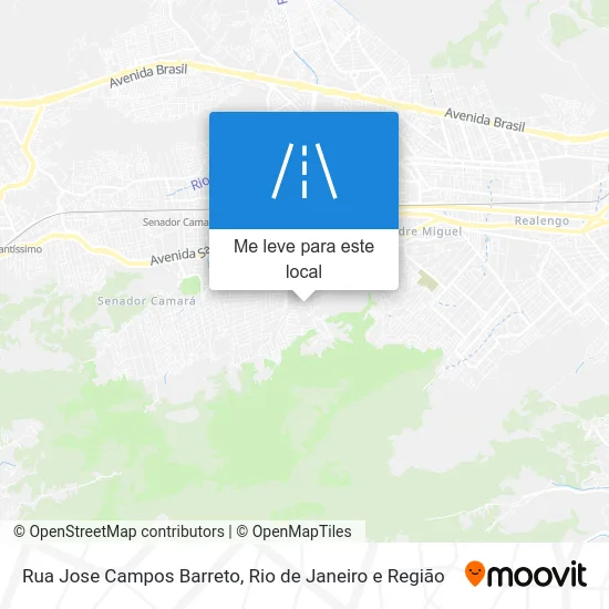 Rua Jose Campos Barreto mapa