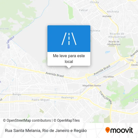 Rua Santa Melania mapa