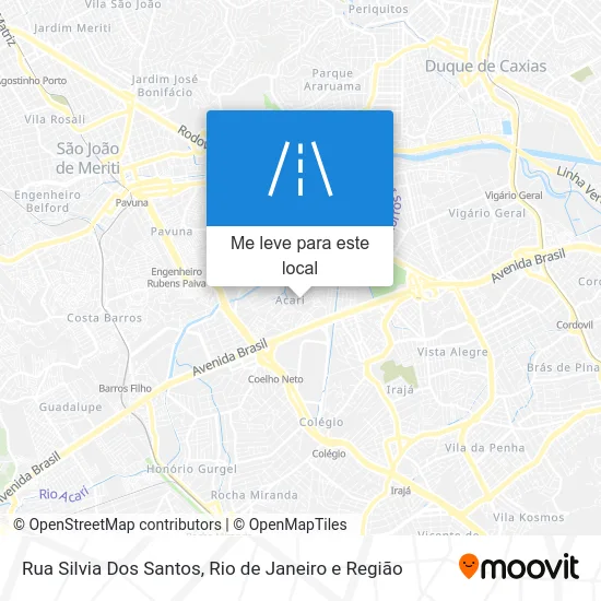 Rua Silvia Dos Santos mapa