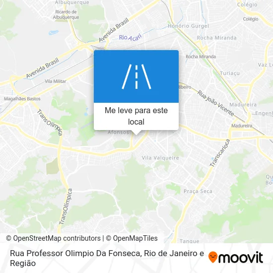 Rua Professor Olimpio Da Fonseca mapa