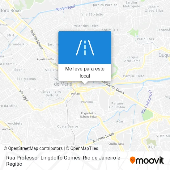 Rua Professor Lingdolfo Gomes mapa