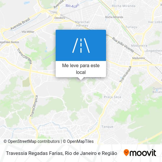 Travessia Regadas Farias mapa