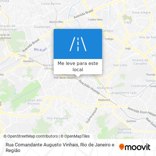 Rua Comandante Augusto Vinhais mapa