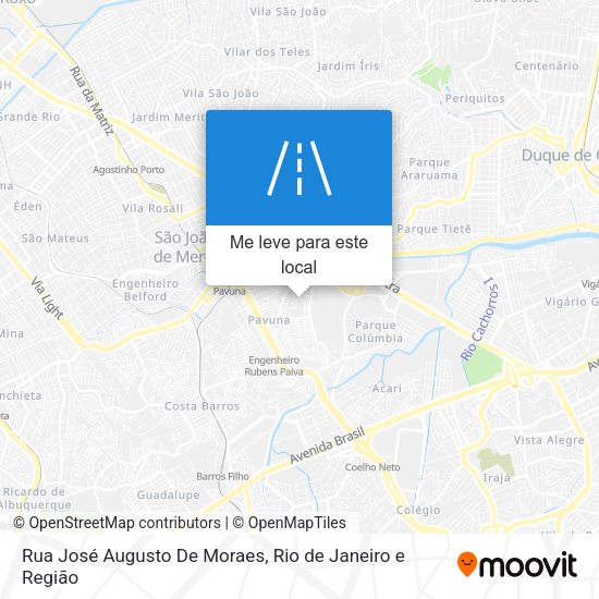 Rua José Augusto De Moraes mapa