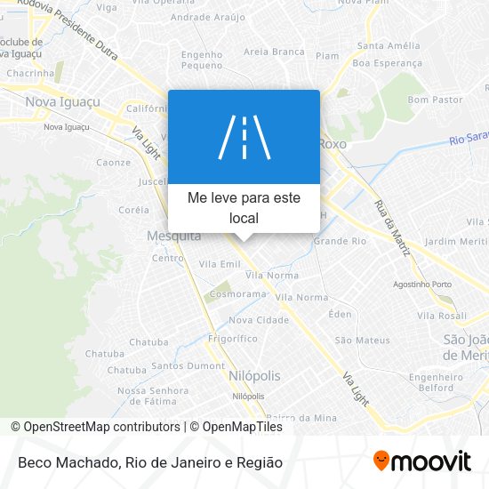 Beco Machado mapa