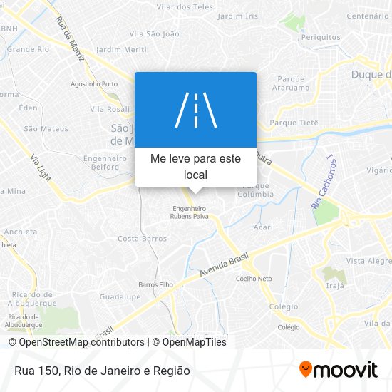 Rua 150 mapa