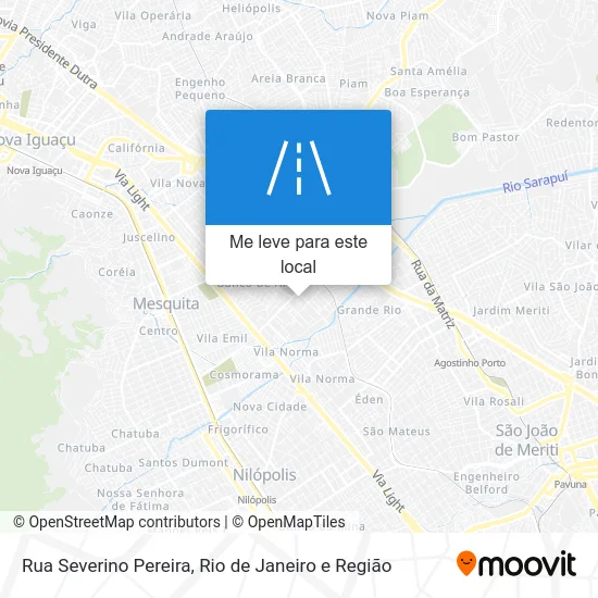 Rua Severino Pereira mapa