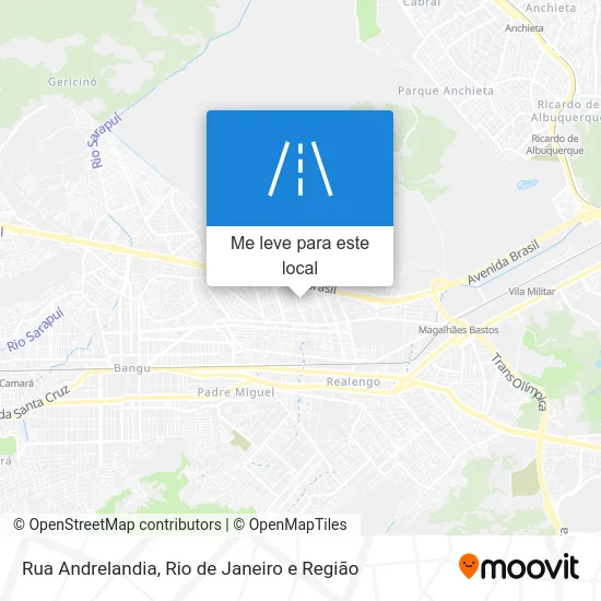 Rua Andrelandia mapa