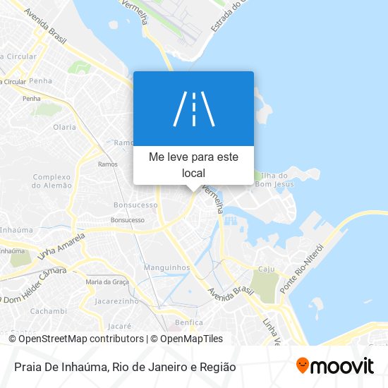 Praia De Inhaúma mapa