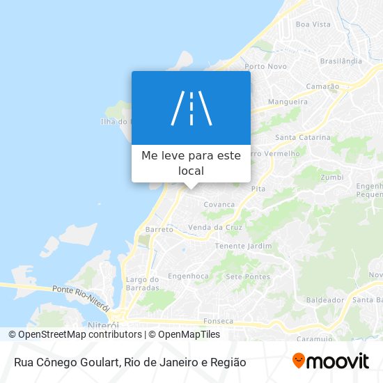 Rua Cônego Goulart mapa